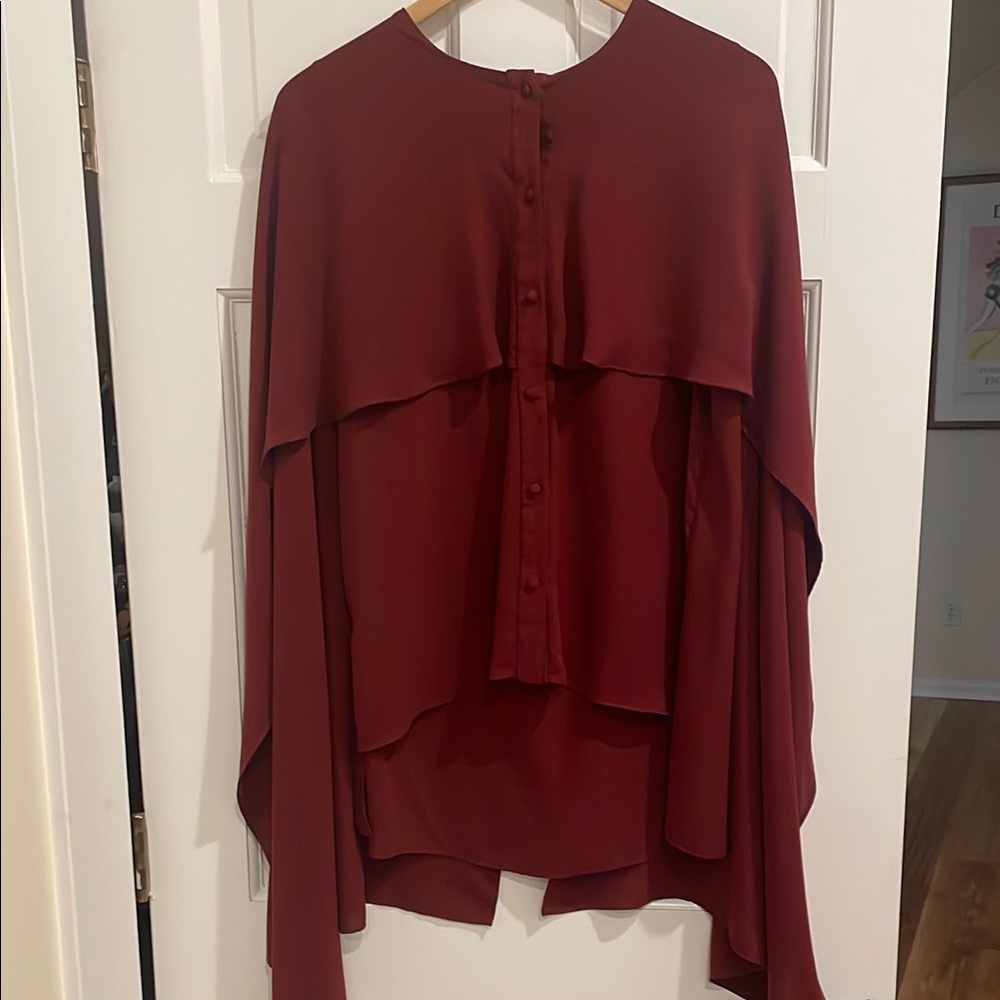 Prabal Gurung cape blouse